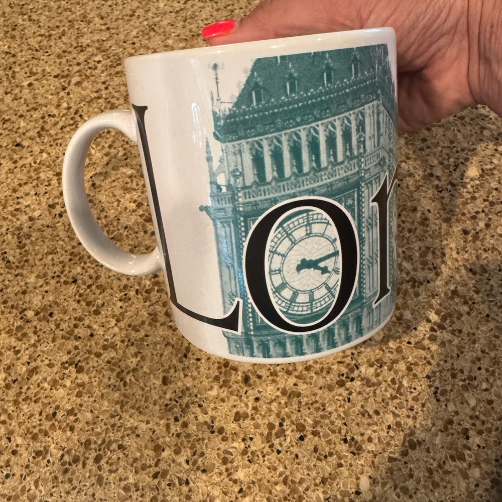 Starbucks London City Mug White and Teal Design